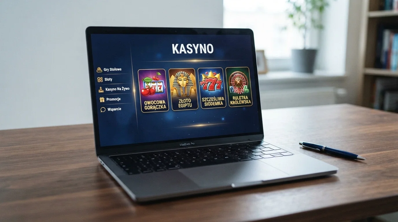 Ekran platformy Total Casino — jedynego legalnego kasyna online w Polsce
